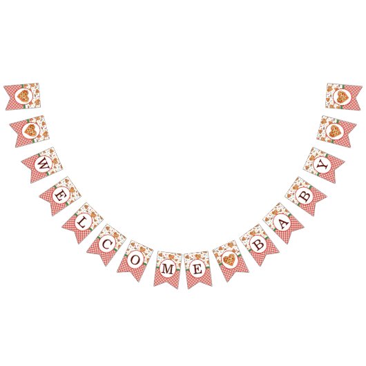 ウェルカムベビーピザベビーシャワーバナー – おもしろいバンタン バンティングフラッグ (全)