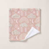 ウェルカムベビーピンク バスタオルセット (ウォッシュタオル)