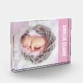 ウェルカムベビーピンク フォトブロック (左)