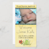 ウェルカムベビーフォトカード 案内状 (正面/裏面)