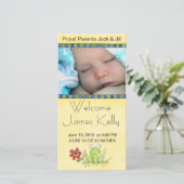 ウェルカムベビーフォトカード 案内状 (スタンド正面)