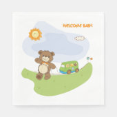 ウェルカムベビーベア スタンダードランチョンナプキン (正面)