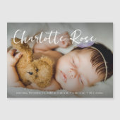 ウェルカムベビーモダンガールカスタムの写真の統計 (正面)