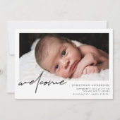 ウェルカムベビー誕生のお知らせ 案内状 (正面)