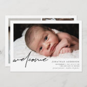 ウェルカムベビー誕生のお知らせ 案内状 (正面/裏面)