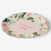 ウェルカムベビー9"ディナープレート – ベビーシャワー ペーパープレート (アングル)