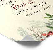 ウェルカムベリーウィンター |ブライダルシャワー記号 ポスター (角)