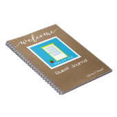 ウェルカムホリデーバケーションホームゲストブックジャーナル ノートブック (右側)