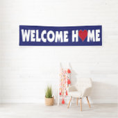 ウェルカムホームとハート 横断幕 (インサイチュ)