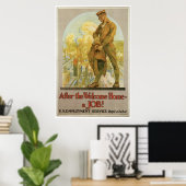 ウェルカムホームの後～仕事！ ポスター (ホームオフィス)