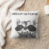 ウェルカムホームウッドランドアニマルラクーン クッション (ブランケット)