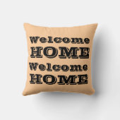 ウェルカムホームカスタマイズデザイナーピロー クッション (裏面)