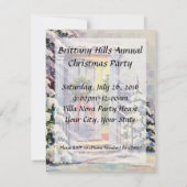 ウェルカムホームカスタムクリスマス招待状 招待状 (裏面)