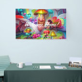 ウェルカムホームカスタムビニールバナー3' x 5'バナー 横断幕 (トレードショー)