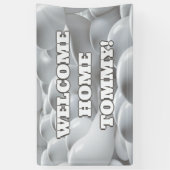 ウェルカムホームカスタムビニールバナー3' x 5'バナー 横断幕 (縦)