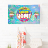ウェルカムホームカスタムビニールバナー3' x 5 横断幕 (インサイチュ)