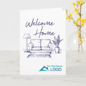 ウェルカムホームカスタム実在エステートカード カード (黄色い花)