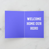 ウェルカムホームグリーティングカード – ハート – 米軍 カード (内部)