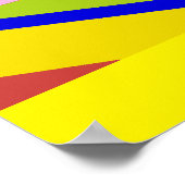 ウェルカムホームシルバーレターとレインボーサラウンド ポスター (角)