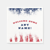 ウェルカムホームスター&ストライプ退役軍人 スタンダードカクテルナプキン (正面)