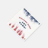 ウェルカムホームスター&ストライプ退役軍人 スタンダードカクテルナプキン (角)