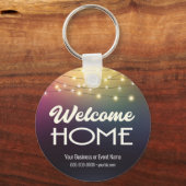 ウェルカムホームストリングライトビジネスプロモーションキーチェーン キーホルダー (正面)