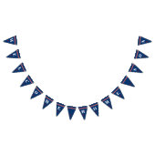 ウェルカムホームソクラシックン航海のいかりストライプ バンティングフラッグ (全)