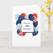 ウェルカムホームソルジャー愛国心 カード (黄色い花)