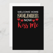 ウェルカムホームソルジャー、今キスMe Vet 招待状 (正面/裏面)