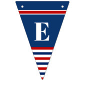 ウェルカムホームソンクラシック赤白青ストライプ バンティングフラッグ (第2の旗)