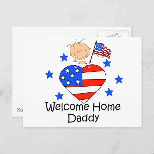 ウェルカムホームダディスティックフィギュアベビー ポストカード (正面/裏面)
