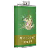 ウェルカムホームデザインアースカラーツートーングリーン フラスク (右)