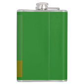 ウェルカムホームデザインアースカラーツートーングリーン フラスク (裏面)