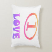 ウェルカムホームデザインブライトレッドとハッピー アクセントクッション (裏面(縦))