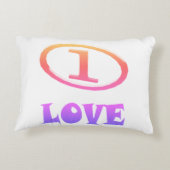 ウェルカムホームデザインブライトレッドとハッピー アクセントクッション (裏面)