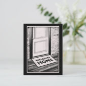 ウェルカムホームドアマット写真 ポストカード (スタンド正面)