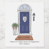 ウェルカムホームドカスタムア実在エステート ワインラベル (シングルラベル)