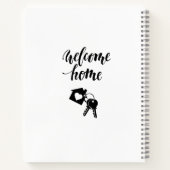 ウェルカムホームハウス鍵ニューホームバイヤーノートブック ノートブック (裏面)