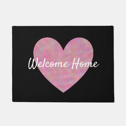 ウェルカムホームハート形式 ドアマット (正面)