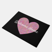 ウェルカムホームハート形式 ドアマット (アングル)