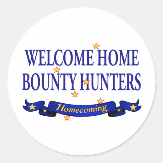 ウェルカムホームバウンティハンターズ ラウンドシール (正面)