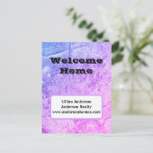 ウェルカムホームパステルサンキューエステートリアルティ ポストカード (スタンド正面)