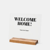 ウェルカムホームパーソナライズされたアクリル記号 アクリルサイン (傾斜)