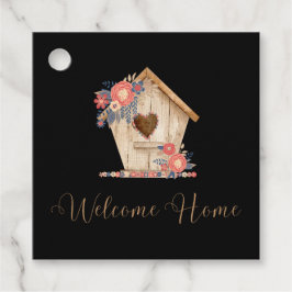 ウェルカムホームパーソナライズされた不動産仲介業者の黒い色 フェイバータグ