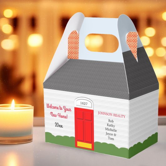 ウェルカムホームパーソナライズされた引っ越し祝いパーティートリートボックス フェイバーボックス