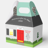 ウェルカムホームパーソナライズされた引っ越し祝いパーティー フェイバーボックス (正面)