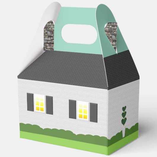 ウェルカムホームパーソナライズされた引っ越し祝いパーティー フェイバーボックス (裏面)