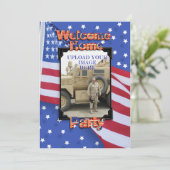 ウェルカムホームパーティの招待状軍隊 招待状 (スタンド正面)