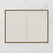 ウェルカムホームビクトリアンハウスインシェードオブブラウン シーズンポストカード (裏面)