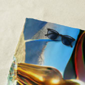 ウェルカムホームビーチファミリードイツシェパードドッグ ビーチタオル (インサイチュ)